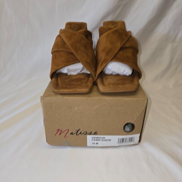 Matisse Dawson Suede Heeled Sandal in Fawn, Women's Size 10, New in Box - Picture 2 of 9